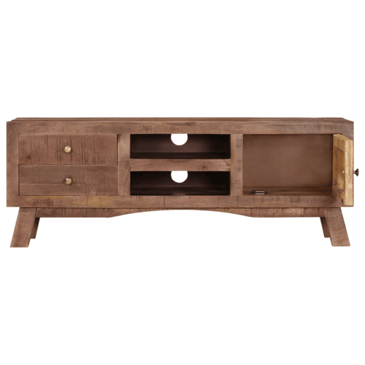 Móvel de TV - Modulo de TV - Armário de TV 110x30x40 cm madeira de mangueira áspera