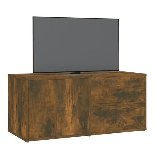 Móvel de TV - Modulo de TV - Armário de TV 80x34x36 cm derivados de madeira carvalho fumado