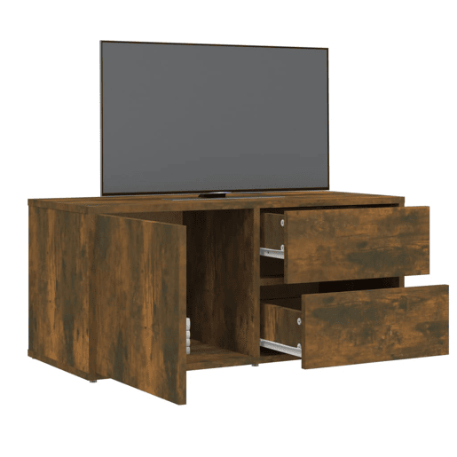 Móvel de TV - Modulo de TV - Armário de TV 80x34x36 cm derivados de madeira carvalho fumado