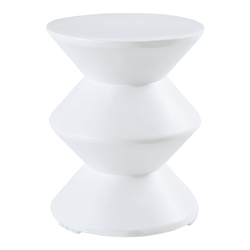 Mesa de apoio Kyppeslo 47xØ37 cm branco en.casa
