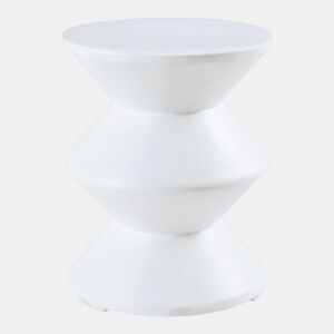 Mesa de apoio Kyppeslo 47xØ37 cm branco en.casa