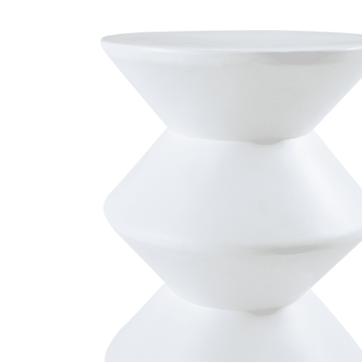Mesa de apoio Kyppeslo 47xØ37 cm branco en.casa