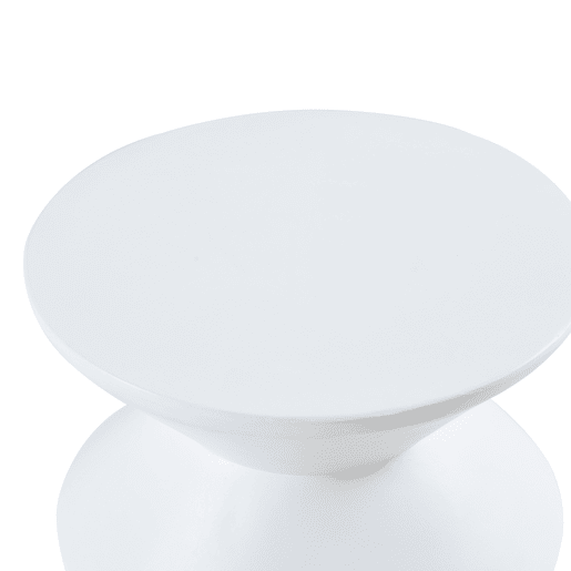 Mesa de apoio Kyppeslo 47xØ37 cm branco en.casa