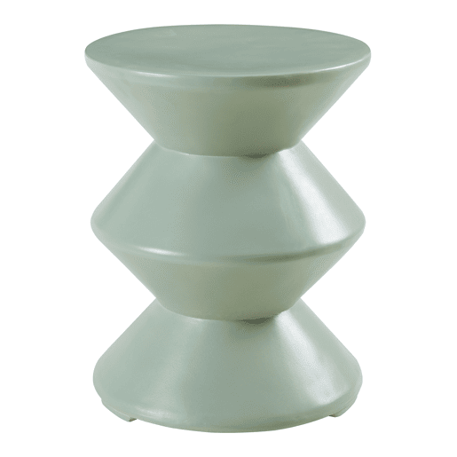 Mesa de apoio Kyppeslo 47xØ37 cm verde menta en.casa