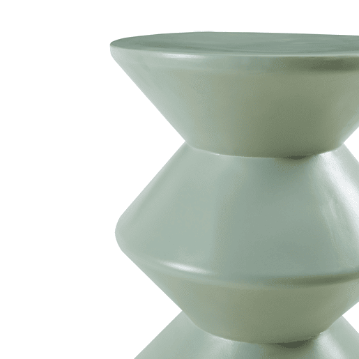 Mesa de apoio Kyppeslo 47xØ37 cm verde menta en.casa