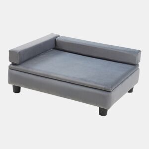 Cama para cães e gatos Salkonssad com compartimento de arrumação 60x45x24 cm Cinza en.casa