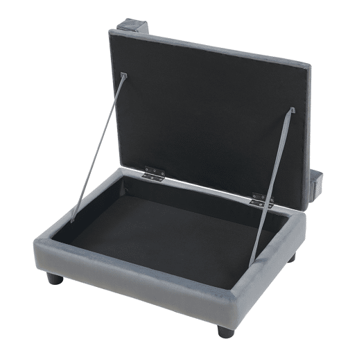 Cama para cães e gatos Salkonssad com compartimento de arrumação 60x45x24 cm Cinza en.casa