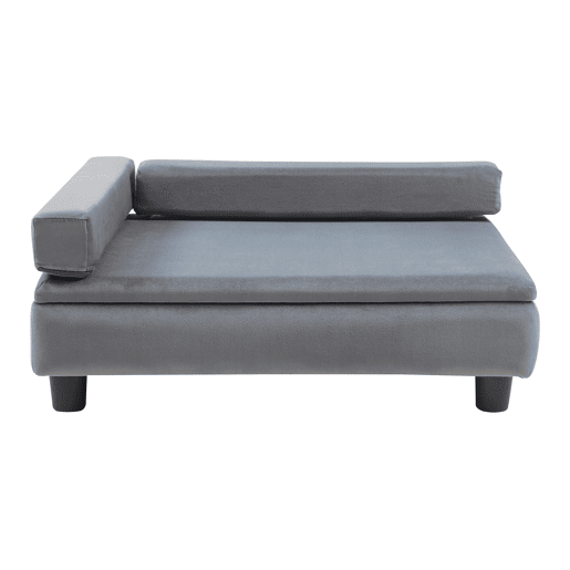 Cama para cães e gatos Salkonssad com compartimento de arrumação 60x45x24 cm Cinza en.casa