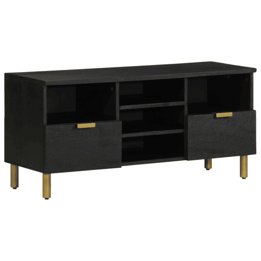 Móvel de TV - Modulo de TV - Armário de TV 100x33x46 cm derivados de madeira preto Móvel de TV - Modulo de TV - Armário de TV 100x33x46 cm derivados de madeira preto