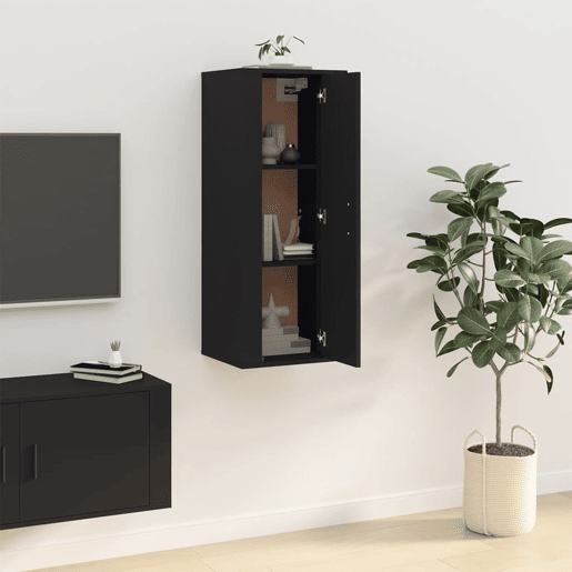Móvel de TV - Modulo de TV - Armário de TV de parede 40x34,5x100 cm preto