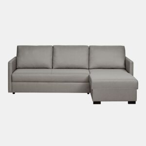 Lourini® Sofá Roma, Cinza, de Três Lugares com Chaise Longue Reversível