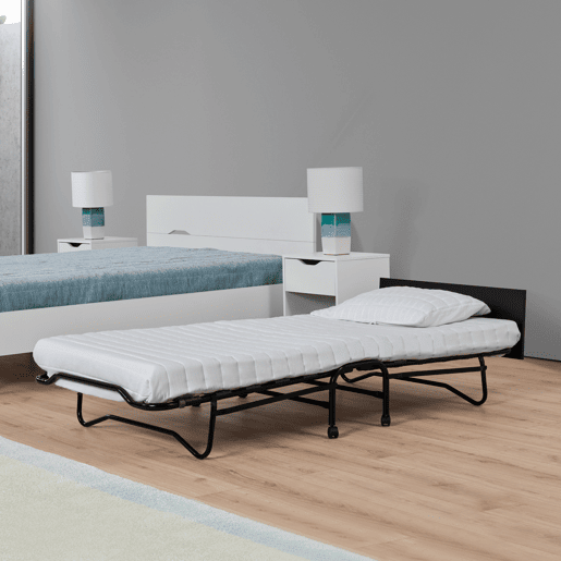 Lourini® Divã Dobrável com Colchão de Núcleo e Rodas para Transporte Lourini® Divã Dobrável com Colchão de Núcleo e Rodas para Transporte