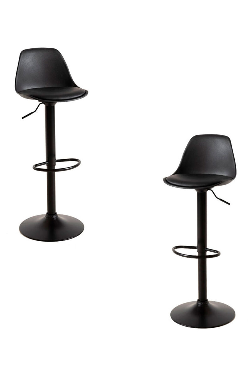 Pack 2 taburetes tulipa total - negro