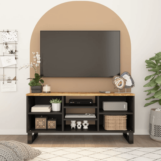Móvel de TV - Modulo de TV - Armário de TV 100x33x46 cm mangueira maciçaderivados madeira