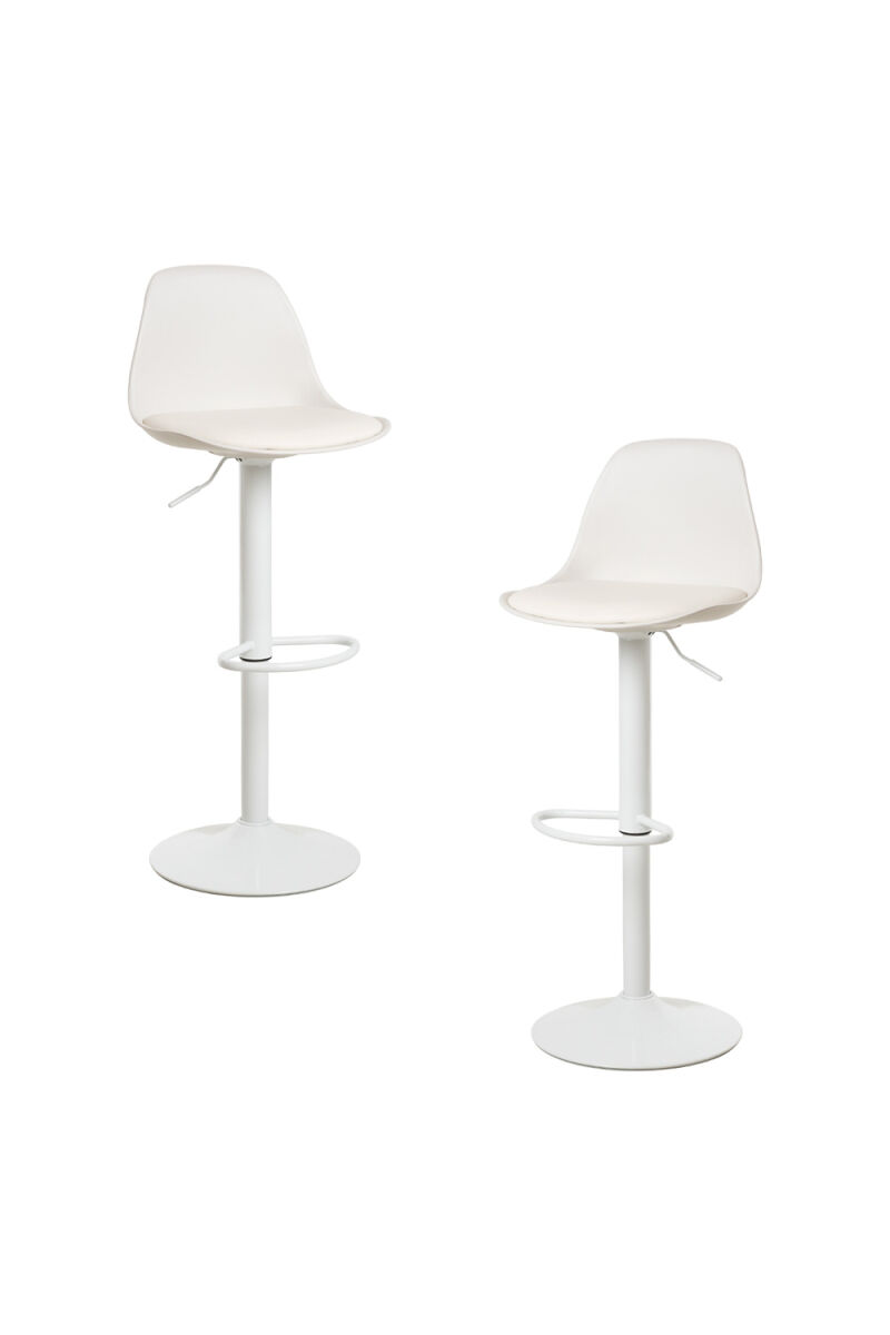 Pack 2 taburetes tulipa total - blanco