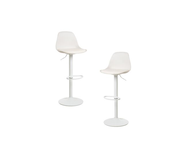 Pack 2 taburetes tulipa total - blanco
