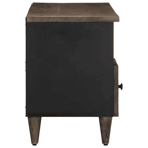 Móvel de TV - Modulo de TV - Armário de TV 100x33x46 cm madeira de mangueira maciça preto
