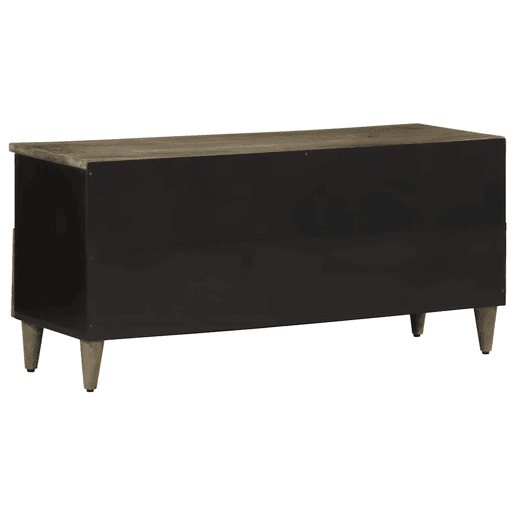 Móvel de TV - Modulo de TV - Armário de TV 100x33x46 cm madeira de mangueira maciça preto