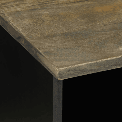 Móvel de TV - Modulo de TV - Armário de TV 100x33x46 cm madeira de mangueira maciça preto