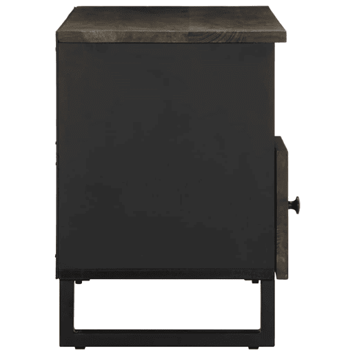 Móvel de TV - Modulo de TV - Armário de TV 100x33x46 cm madeira de mangueira maciça preto