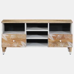 Móvel de TV - Modulo de TV - Armário de TV 100x33,5x46 cm madeira de mangueira maciça