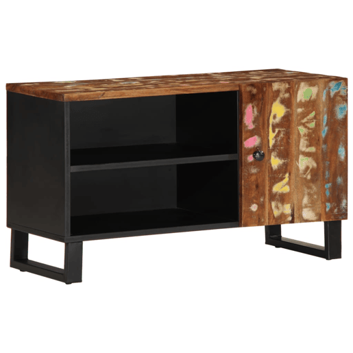Móvel de TV - Modulo de TV - Armário de TV 80x33x46 cm madeira recuperadaderivados madeira Móvel de TV - Modulo de TV - Armário de TV 80x33x46 cm madeira recuperadaderivados madeira