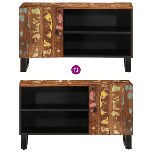 Móvel de TV - Modulo de TV - Armário de TV 80x33x46 cm madeira recuperadaderivados madeira Móvel de TV - Modulo de TV - Armário de TV 80x33x46 cm madeira recuperadaderivados madeira