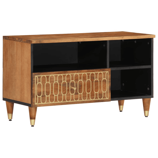 Móvel de TV - Modulo de TV - Armário de TV 80x33x46 cm madeira de mangueira maciça