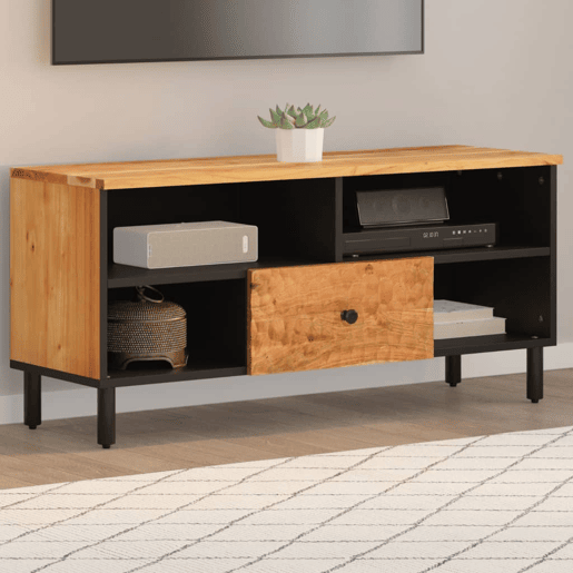 Móvel de TV - Modulo de TV - Armário de TV 100x33x46 cm madeira de acácia maciça