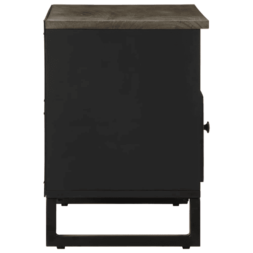 Móvel de TV - Modulo de TV - Armário de TV 80x33x46 cm madeira de mangueira maciça preto Móvel de TV - Modulo de TV - Armário de TV 80x33x46 cm madeira de mangueira maciça preto