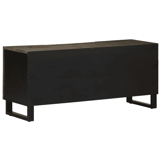 Móvel de TV - Modulo de TV - Armário de TV 105x33x46 cm madeira de mangueira maciça preto Móvel de TV - Modulo de TV - Armário de TV 105x33x46 cm madeira de mangueira maciça preto