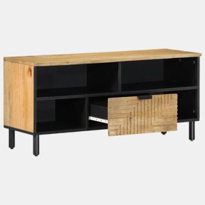 Móvel de TV - Modulo de TV - Armário de TV 100x33x46 cm madeira de mangueira maciça castanho