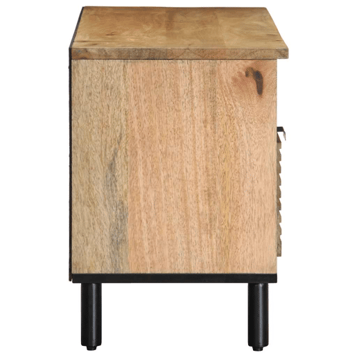 Móvel de TV - Modulo de TV - Armário de TV 100x33x46 cm madeira de mangueira maciça castanho Móvel de TV - Modulo de TV - Armário de TV 100x33x46 cm madeira de mangueira maciça castanho