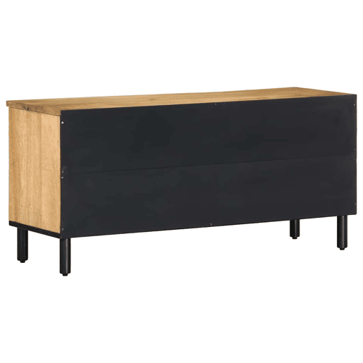 Móvel de TV - Modulo de TV - Armário de TV 100x33x46 cm madeira de mangueira maciça castanho Móvel de TV - Modulo de TV - Armário de TV 100x33x46 cm madeira de mangueira maciça castanho