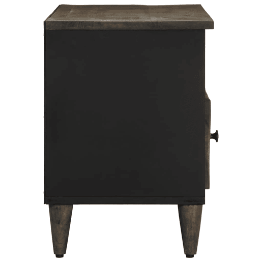 Móvel de TV - Modulo de TV - Armário de TV 100x33x46 cm madeira de mangueira maciça preto