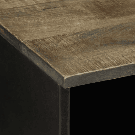 Móvel de TV - Modulo de TV - Armário de TV 100x33x46 cm madeira de mangueira maciça preto