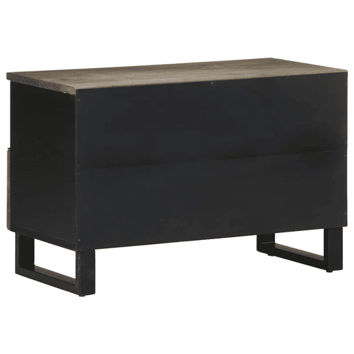 Móvel de TV - Modulo de TV - Armário de TV 70x33x46 cm madeira de mangueira maciça preto Móvel de TV - Modulo de TV - Armário de TV 70x33x46 cm madeira de mangueira maciça preto