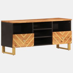 Móvel de TV - Modulo de TV - Armário de TV 100x33,5x46 cm mangueira maciça castanho e preto