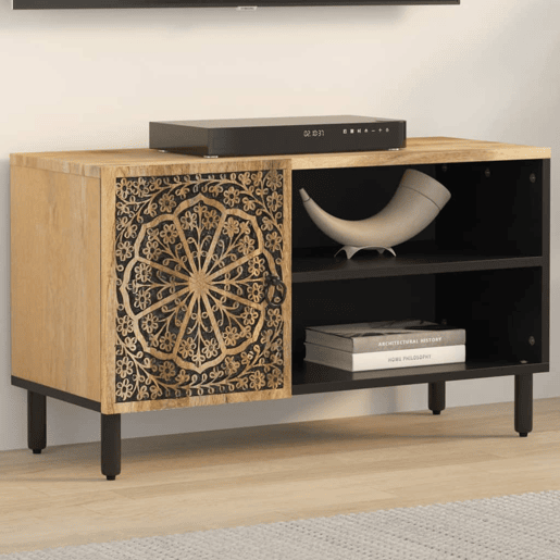 Móvel de TV - Modulo de TV - Armário de TV 80x31x46 cm madeira de mangueira maciça Móvel de TV - Modulo de TV - Armário de TV 80x31x46 cm madeira de mangueira maciça