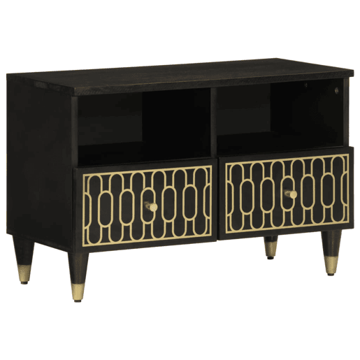 Móvel de TV - Modulo de TV - Armário de TV 70x33x46 cm madeira de mangueira maciça