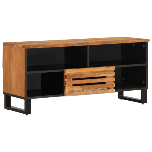 Móvel de TV - Modulo de TV - Armário de TV 100x34x46 cm madeira de acácia maciça