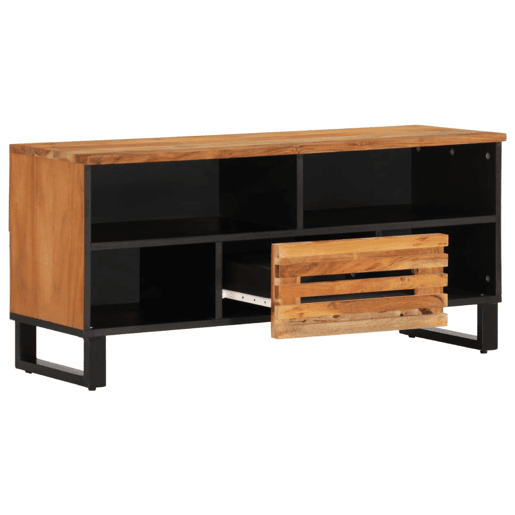 Móvel de TV - Modulo de TV - Armário de TV 100x34x46 cm madeira de acácia maciça