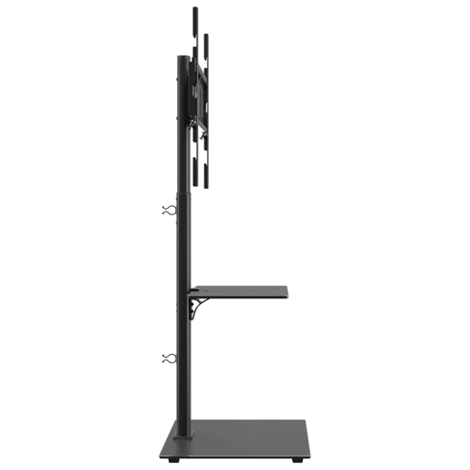 Suporte de canto para TV 32-65 polegadas c 2 prateleiras preto Suporte de canto para TV 32-65 polegadas c 2 prateleiras preto