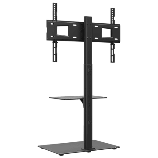 Suporte de canto para TV 32-65 polegadas c 2 prateleiras preto Suporte de canto para TV 32-65 polegadas c 2 prateleiras preto