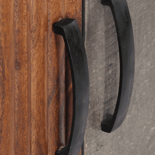 Móvel TV - Modulo de TV - Armário de TV 130x30x46 cm madeira mangueira áspera maciça cinzento Móvel TV - Modulo de TV - Armário de TV 130x30x46 cm madeira mangueira áspera maciça cinzento