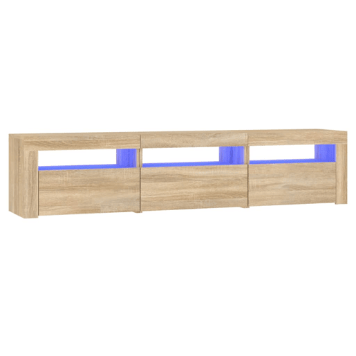 Móvel de TV - Modulo de TV - Armário de TV com luzes LED 180x35x40 cm carvalho sonoma