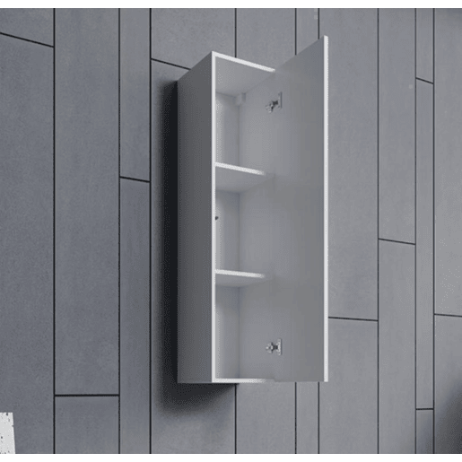 Armário suspenso Sala de estar e jantar Branco 30x30x120 1 porta Aitana O1 Muebles Bonitos