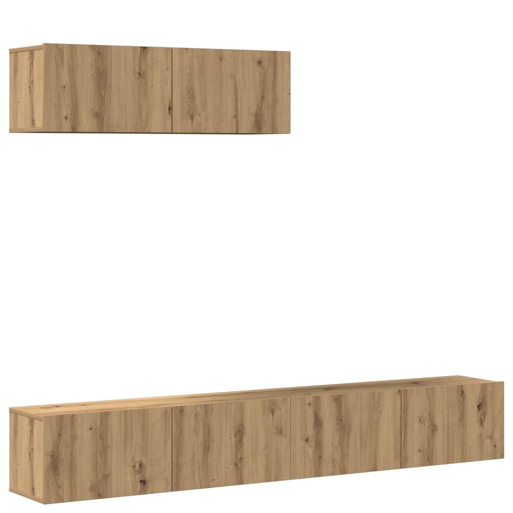 mueble tv - mesa de tv de pared madera contrachapada artesanal 3 piezas