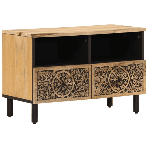 Móvel de TV - Modulo de TV - Armário de TV 70x33x46 cm madeira de mangueira maciça