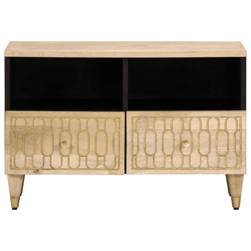 Móvel de TV - Modulo de TV - Armário de TV 70x33x46 cm madeira de mangueira maciça